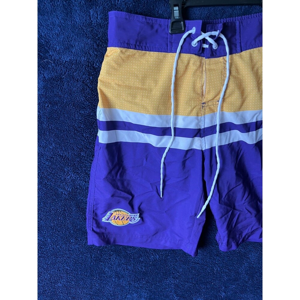 Los Angeles Lakers Shorts Mens Small NBA Basketball G3 GIII Purple & Gold